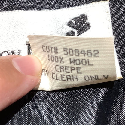 Stanley Blacker Wool Blazer Black Women’s 14 — Formal, Double Breasted, Classic