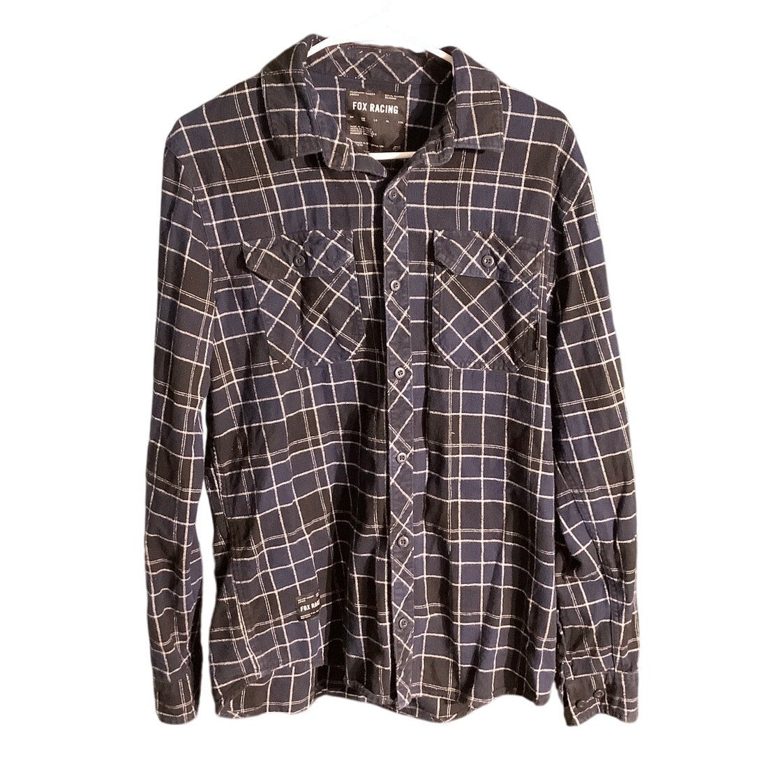 Fox Racing Flannel Shirt Men’s Size M – Casual, Collared, 100% Cotton