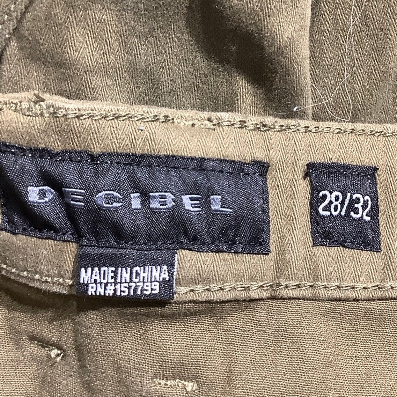 Decibel Men’s Cargo Pants Size 28x32 — Olive, Slim, Utility