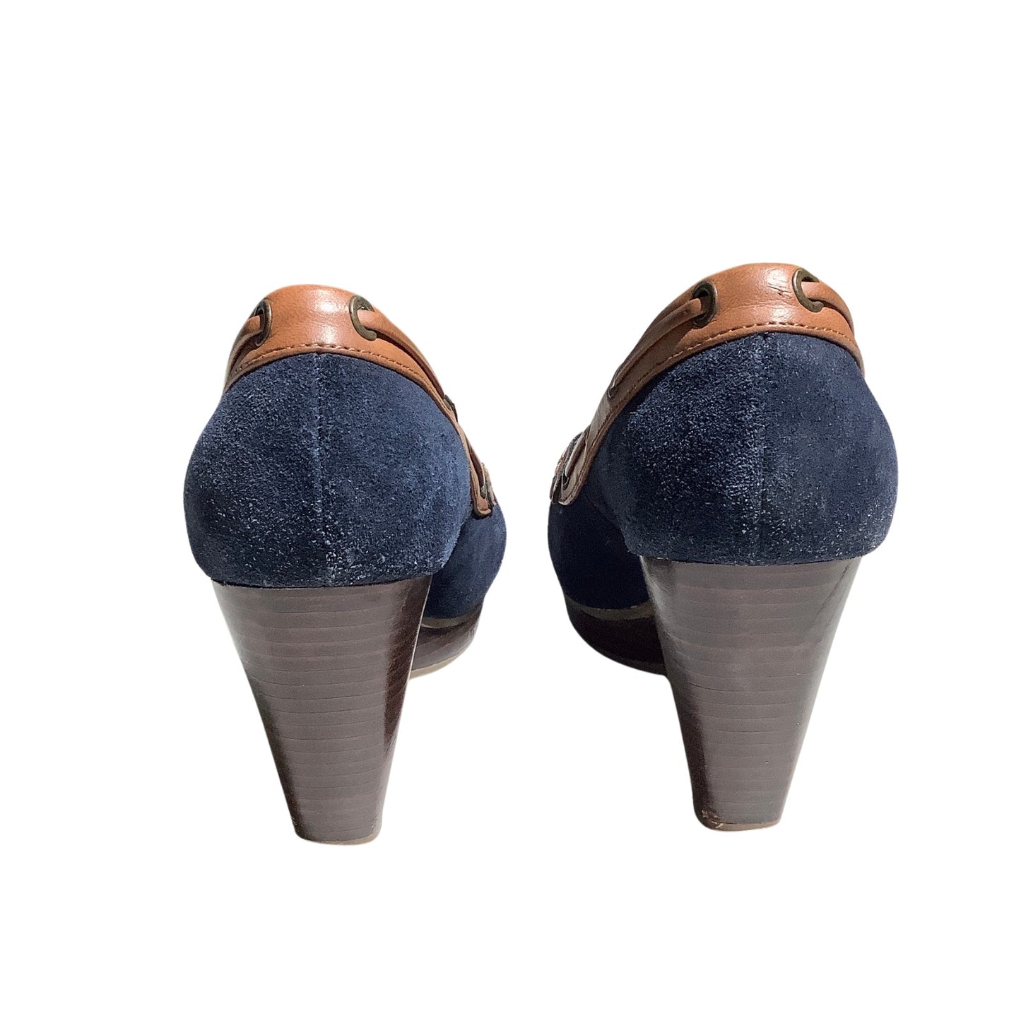 Tommy Hilfiger Platform Loafer Heels Women Size 7.5M — Preppy, Nautical, Office