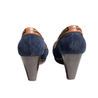 Tommy Hilfiger Platform Loafer Heels Women Size 7.5M — Preppy, Nautical, Office