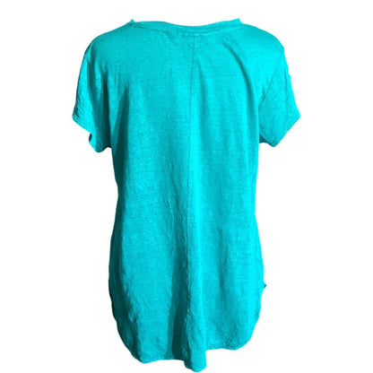 Tahari Teal V-Neck See Picture Measurements for Size - Casual, Chic, Lightweight