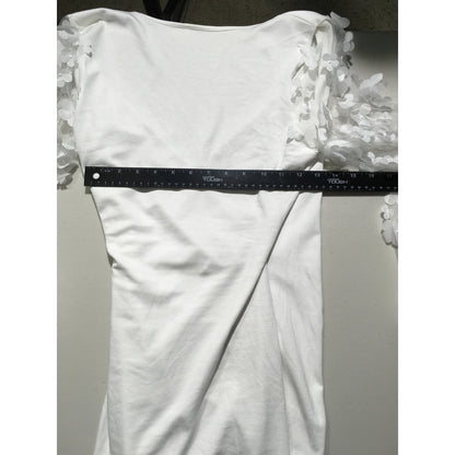 Laughido White Dress Size SM – Coquette, Elegant, Statement, Fairy