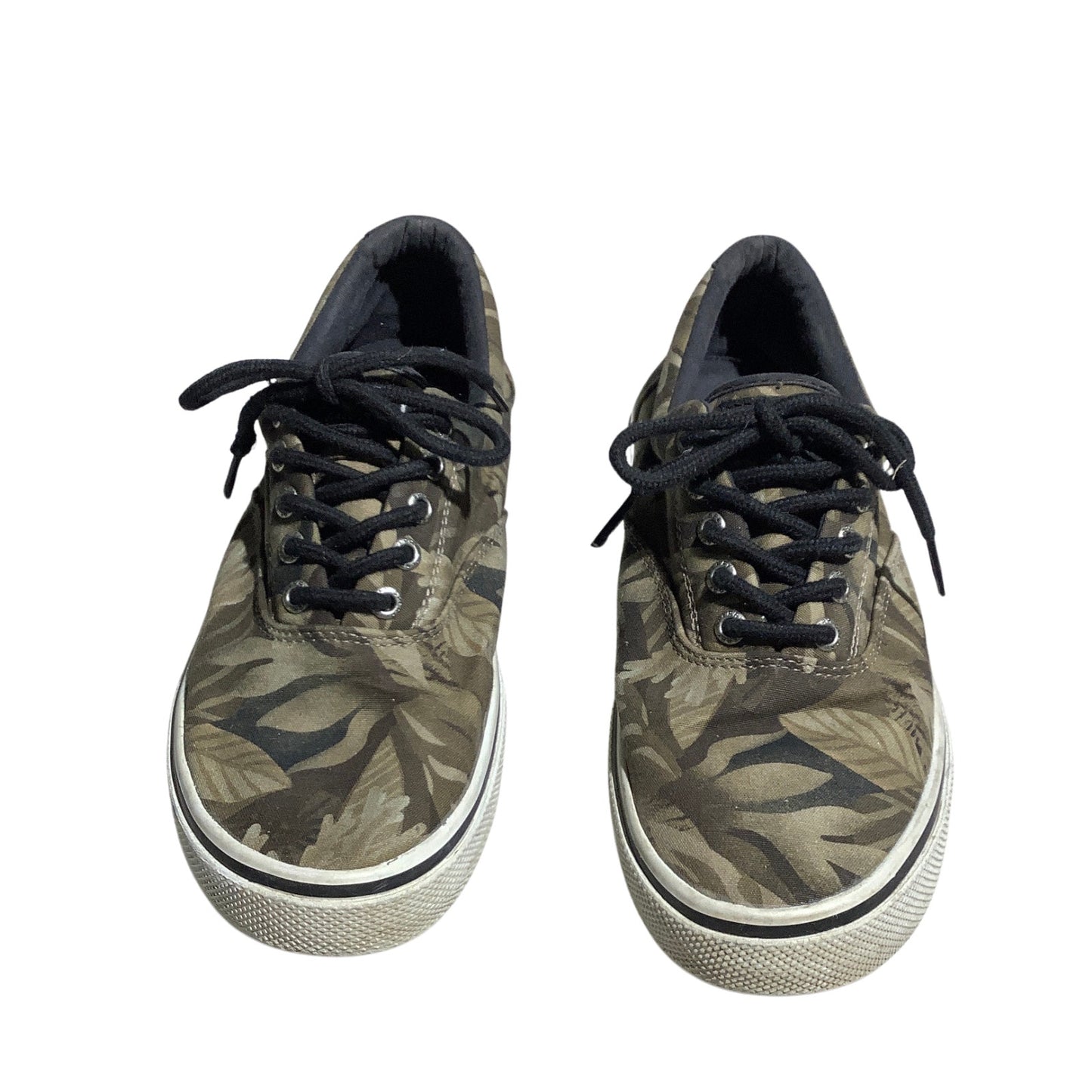 Sperry Leaf Pattern Canvas Sneakers Men 8.5 — Casual, Memory Foam, Boat Style
