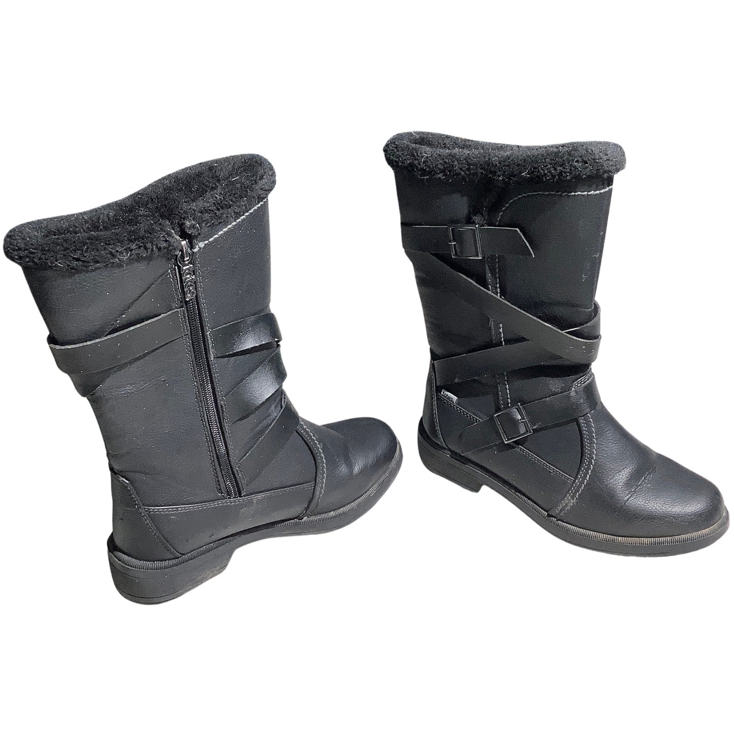 Totes Waterproof Winter Boots Women’s 7.5M — Insulated, Faux Fur, Full Zip