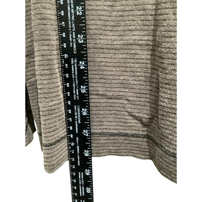 Method Brown & Black Striped V-Neck Long Sleeve Shirt XXL - Casual, Minimalist