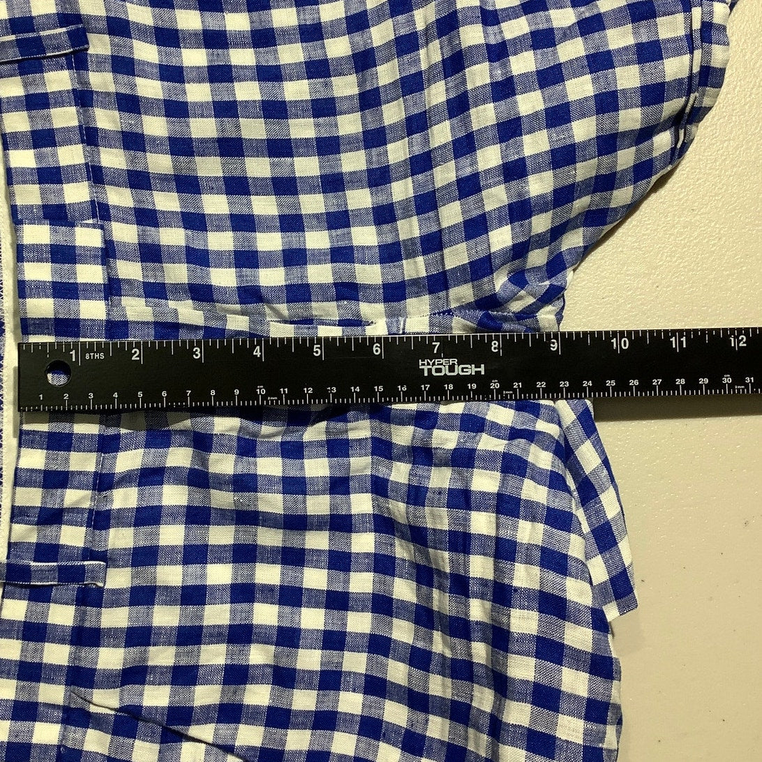 J.Crew Gingham Linen Lightweight Shorts Women’s Size 8 — Preppy, Coastal, Summer