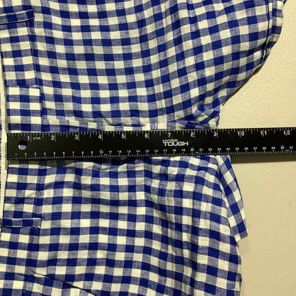 J.Crew Gingham Linen Lightweight Shorts Women’s Size 8 — Preppy, Coastal, Summer
