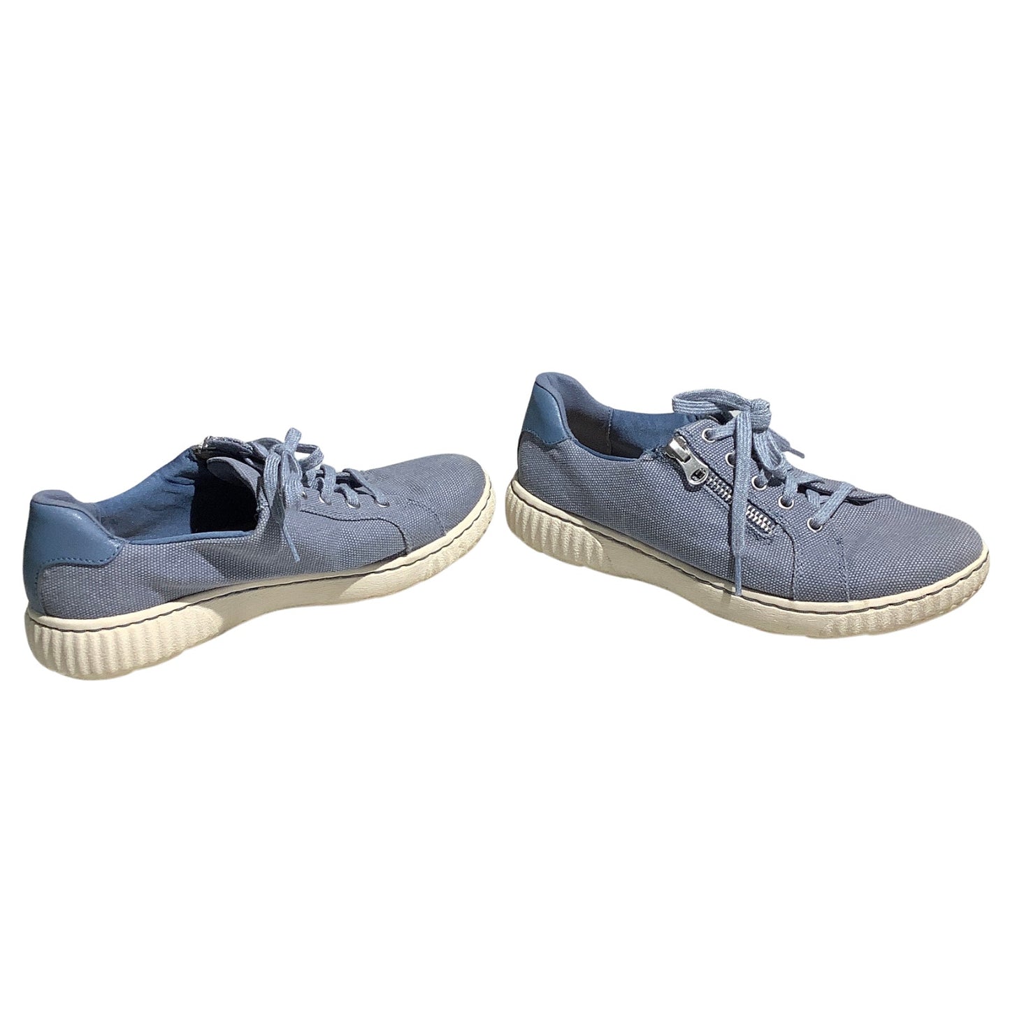 Clarks Caroline Echo Canvas Sneakers Women’s 7.5M — Casual, Comfort, Zipper