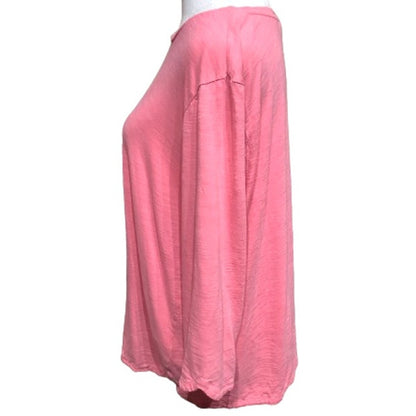 J. Jill Pink 3/4 Sleeve Top - Casual, Relaxed, Comfortable