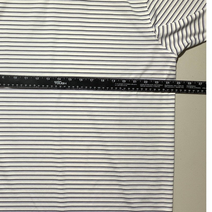 FootJoy Men’s XL Striped Golf Performance Polo — Preppy, Sporty, Classic