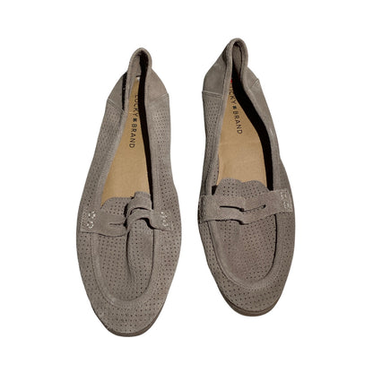 Lucky Brand Perforated Penny Loafers Women Size 10M — Classic, Casual, Preppy
