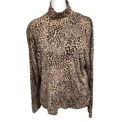 Talbots Women's Vintage XL Cheetah Print Turtleneck – Mobwife, Luxe, Statement