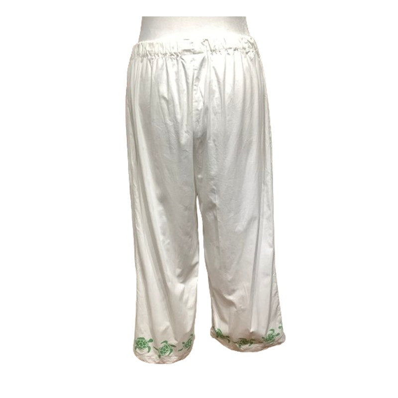 Tommy Hilfiger White Drawstring Pants Sz L - Coastal, Relaxed, Casual