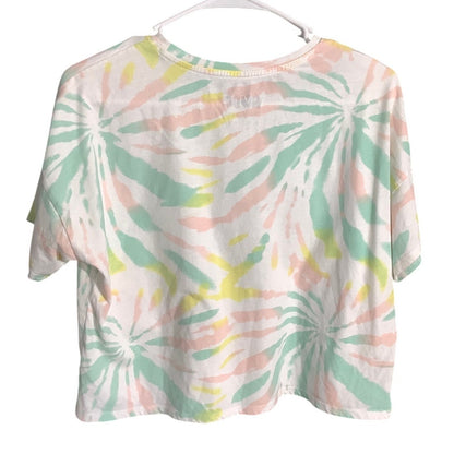 AC/DC Tie-Dye Cropped Tee Size XL 14/16 – Y2K, Baddie, Music Fan