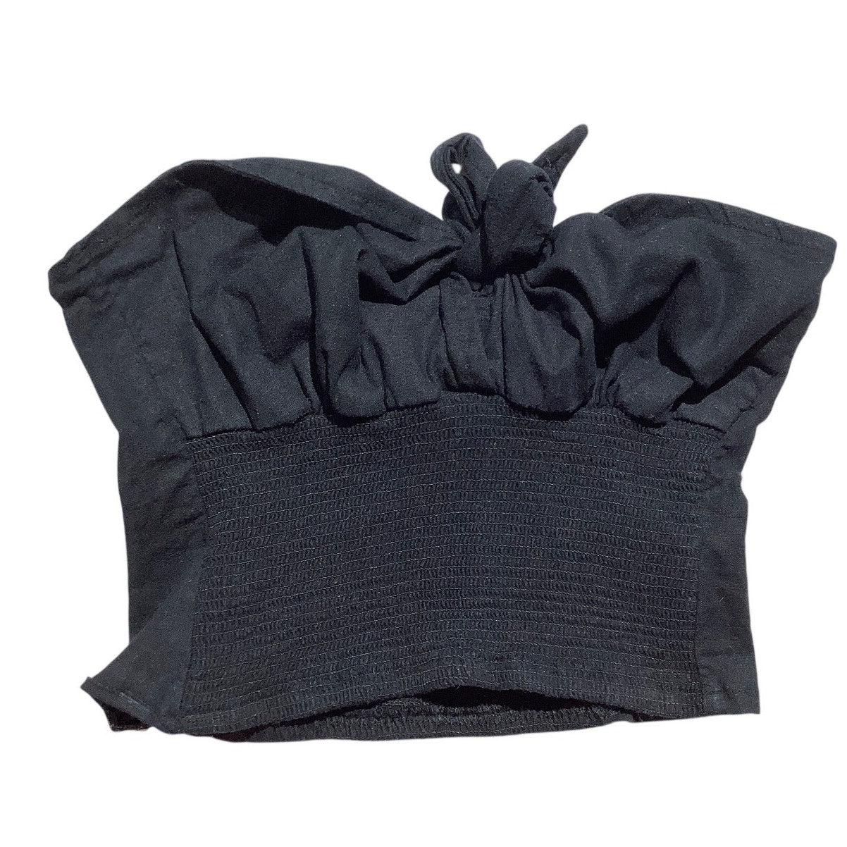 J. Galt Crop Top Women’s Size XS Black — Tie Front, Casual, Trendy