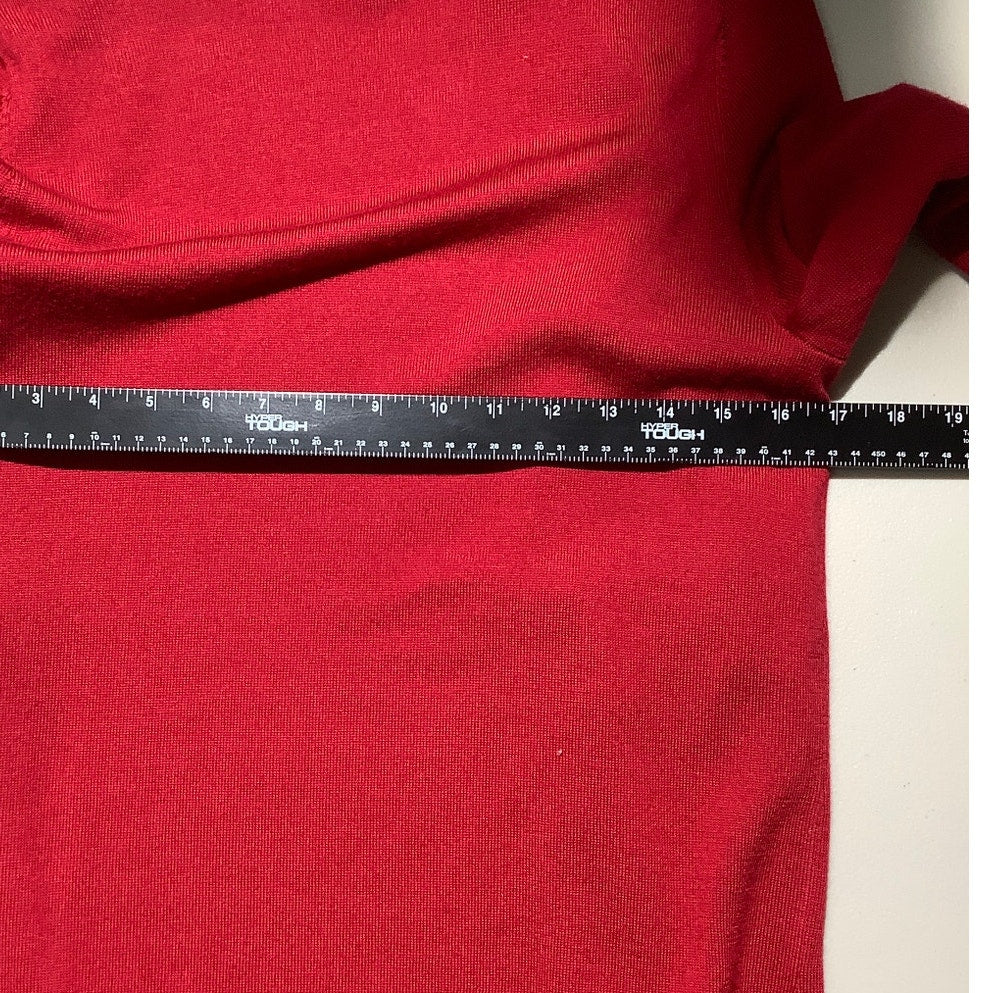 Talbots Red Open Front Cardigan Women’s Size SP — Classic, Wool, Timeless