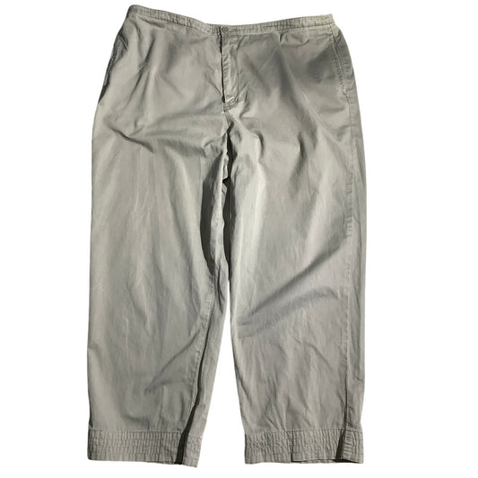 Eddie Bauer Capri Pants Women’s Size 18 – Light Khaki, Cotton Blend, Casual