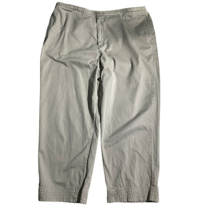Eddie Bauer Capri Pants Women’s Size 18 – Light Khaki, Cotton Blend, Casual