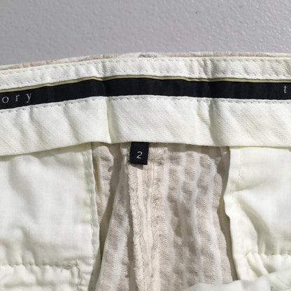 Theory Striped Linen Shorts Size 2 - Preppy, Classic, Summer Chic
