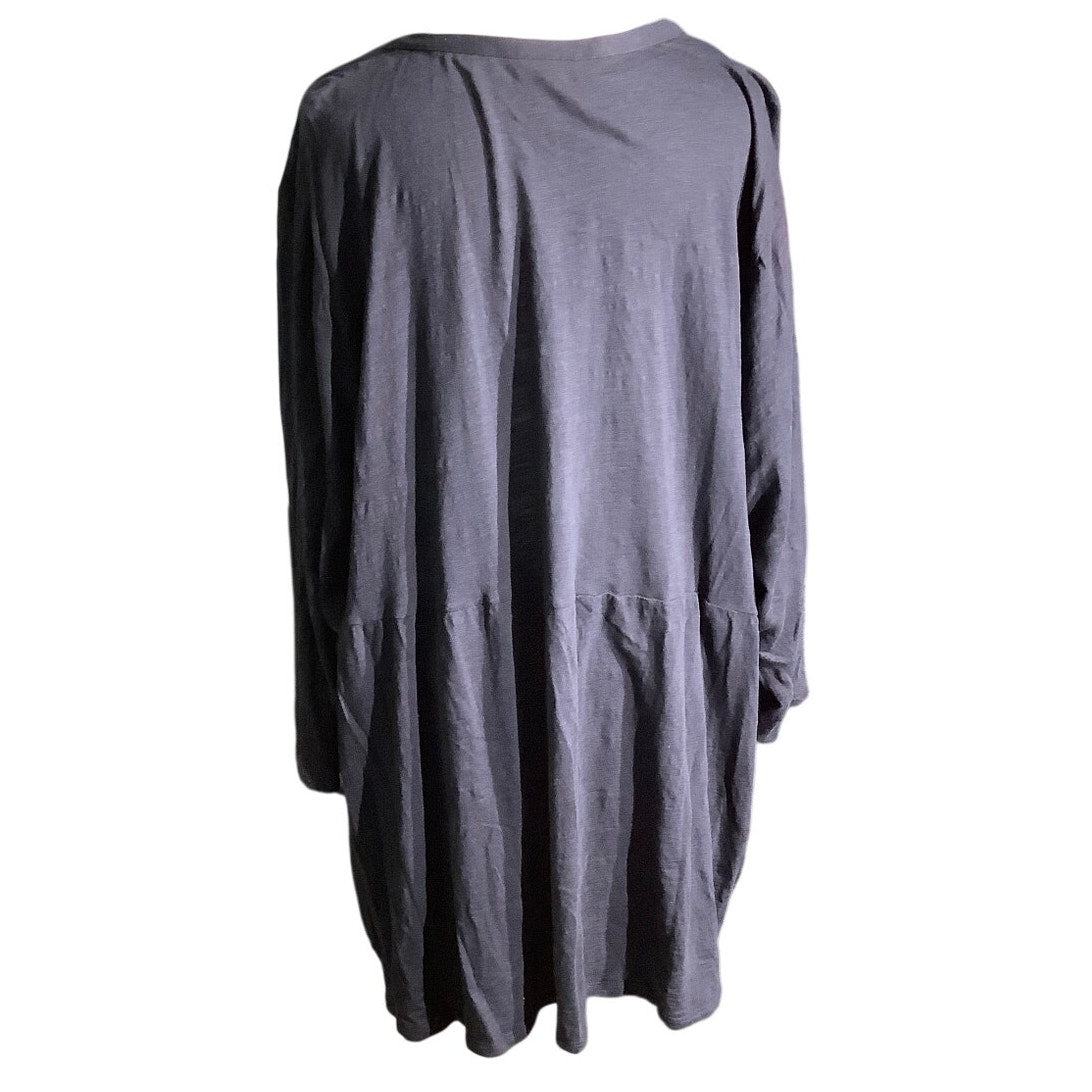 J. Jill Cardigan, Navy Blue, Women’s 4X — Button Front, Lightweight, V-Neck