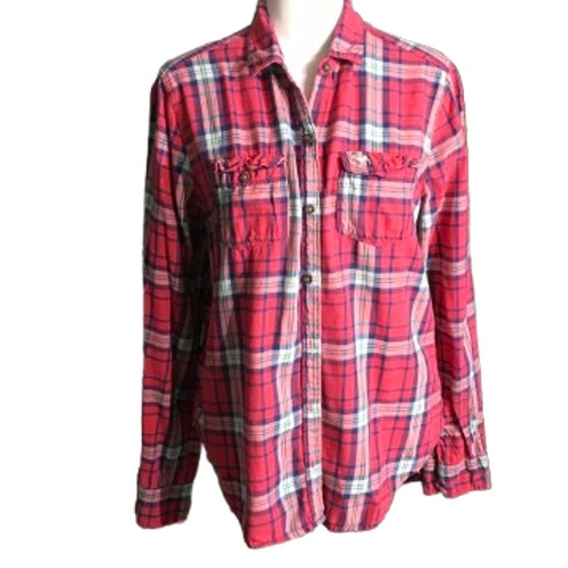 Abercrombie & Fitch Plaid Button-Up Shirt Size S - Y2K, Grunge, Casual