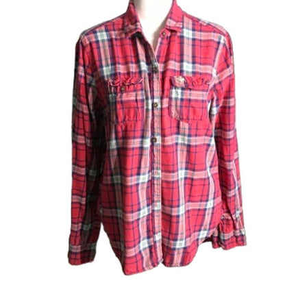 Abercrombie & Fitch Plaid Button-Up Shirt Size S - Y2K, Grunge, Casual