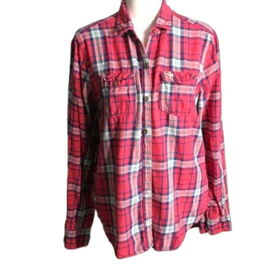 Abercrombie & Fitch Plaid Button-Up Shirt Size S - Y2K, Grunge, Casual