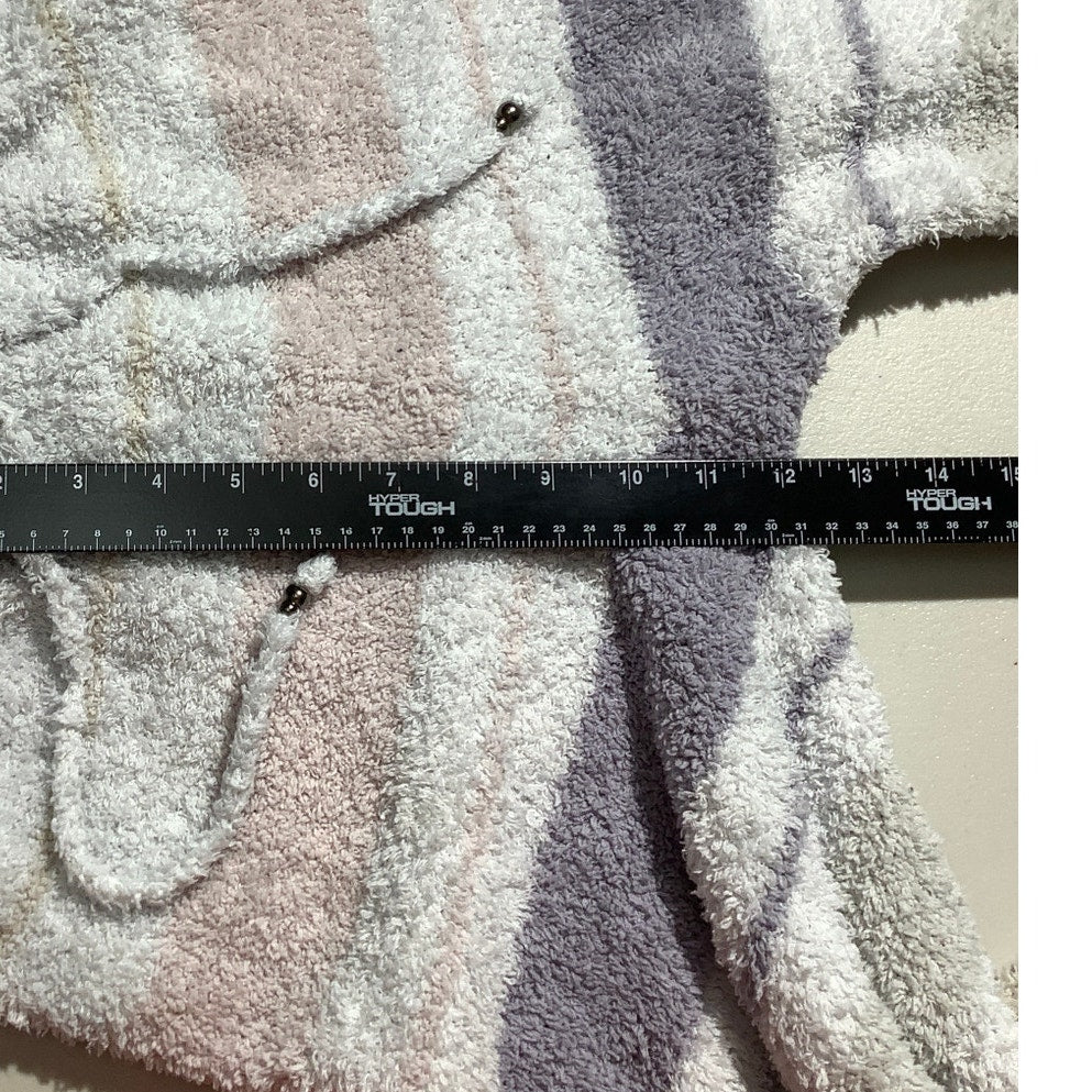 POL Plush Fuzzy Lounge Pants Women S/M — Soft, Cozy, Striped, Relaxed Fit
