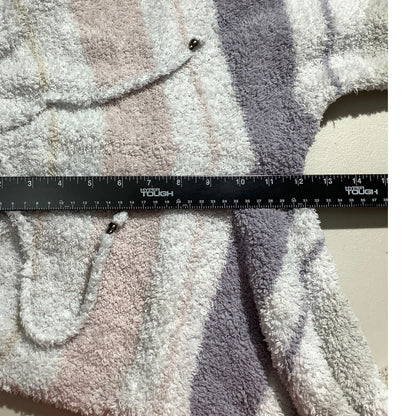 POL Plush Fuzzy Lounge Pants Women S/M — Soft, Cozy, Striped, Relaxed Fit