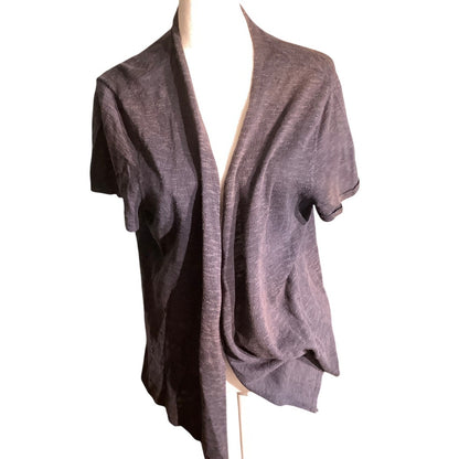 Eileen Fisher Open Front Cardigan Women’s L – Minimalist, Lightweight, Relaxed