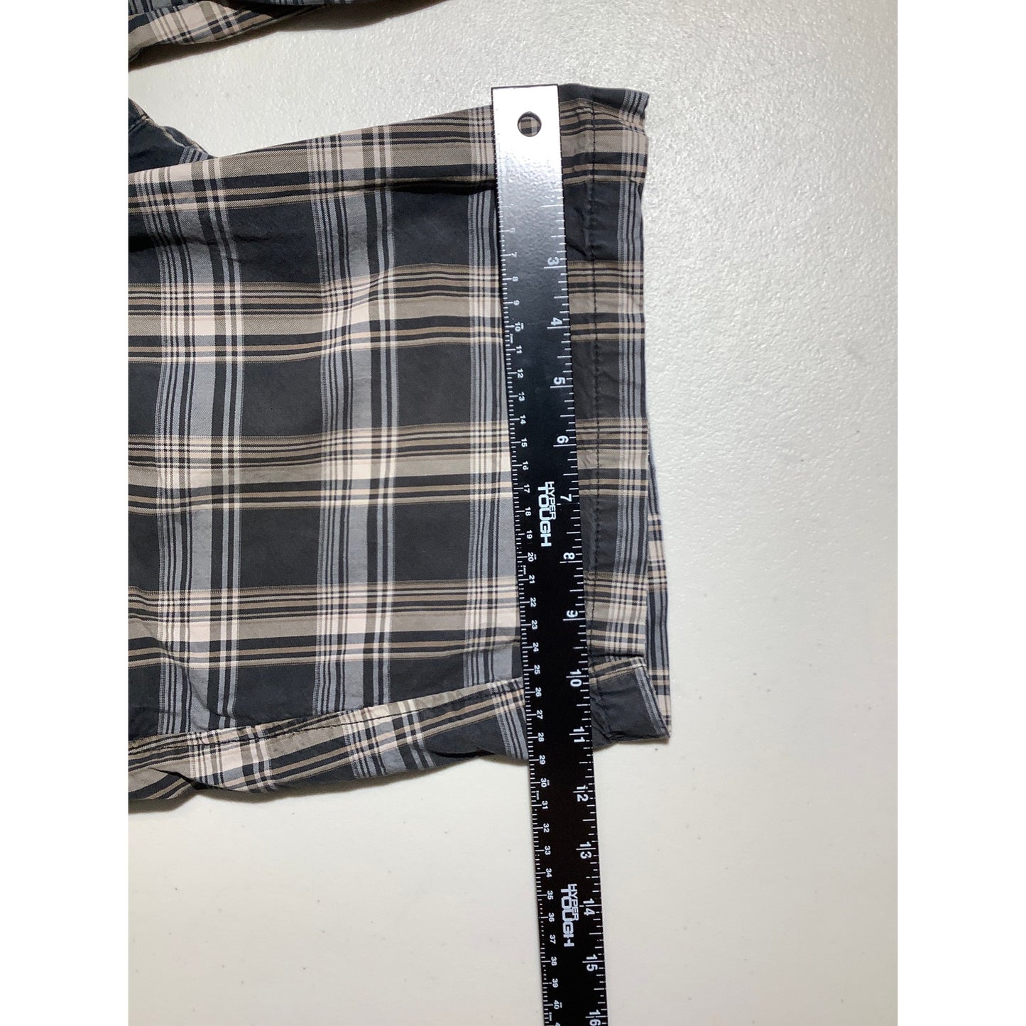Saddlebred Plaid Shorts Men's Size 34W — Flat Front, Casual, Classic