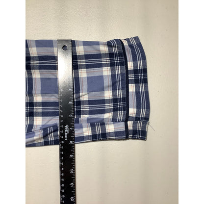 Lucky Brand Blue Plaid Sleepwear Pants Women M — Lounge, Cozy, Casual