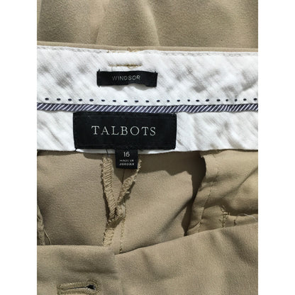 Talbots Beige Dress Pants Size 16 - Classic, Preppy, Office Siren