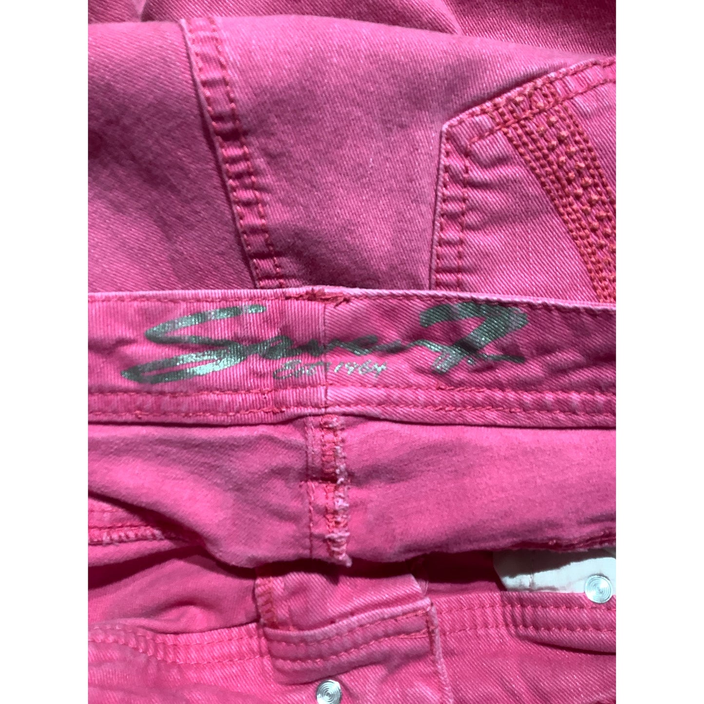 Seven7 Hot Pink Skinny Jeans Women’s Size 10 — Bold, Slim Fit, Stretch Denim