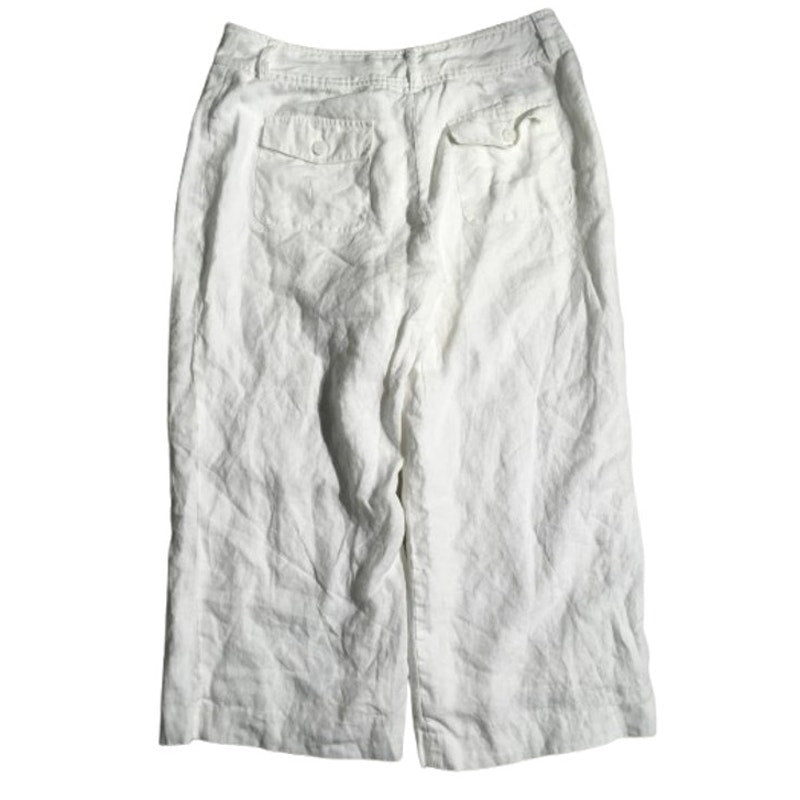 Style & Co White Linen Pants 8P - Coastal, Minimalist, Resortwear