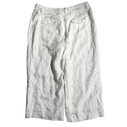 Style & Co White Linen Pants 8P - Coastal, Minimalist, Resortwear