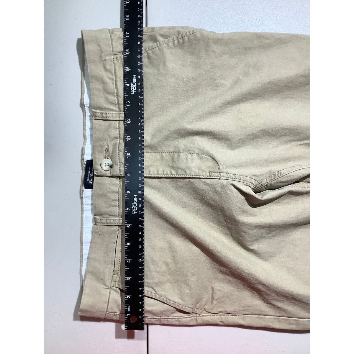Ben Sherman Men's 34x32 Khaki Slim Fit Stretch Chino Pants