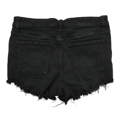 Willow & Root Women's Black Denim Cut-Off Shorts M– Trendy, Casual, Comfortable