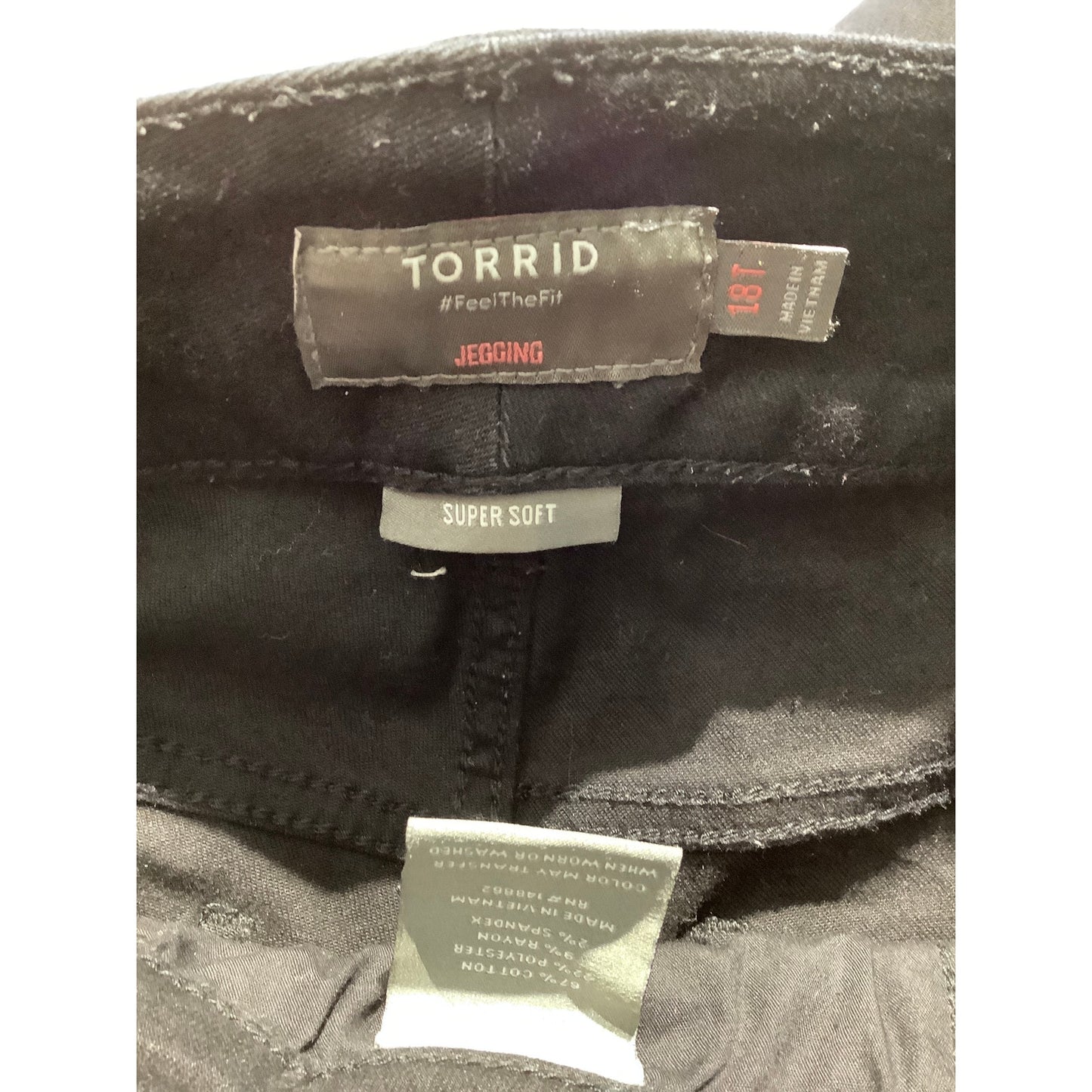 TORRID Super Soft Black Jegging Size 18T – Minimalist, Comfortable, Office Siren