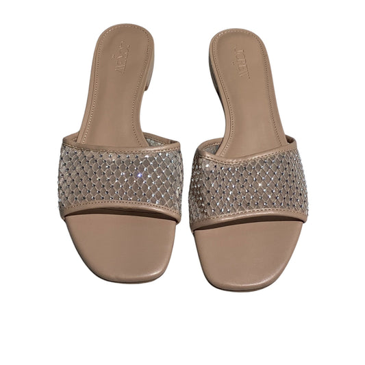 J.Crew Brynn Rhinestone Slide Sandals Women’s Size 10 — Dressy, Chic, Minimalist