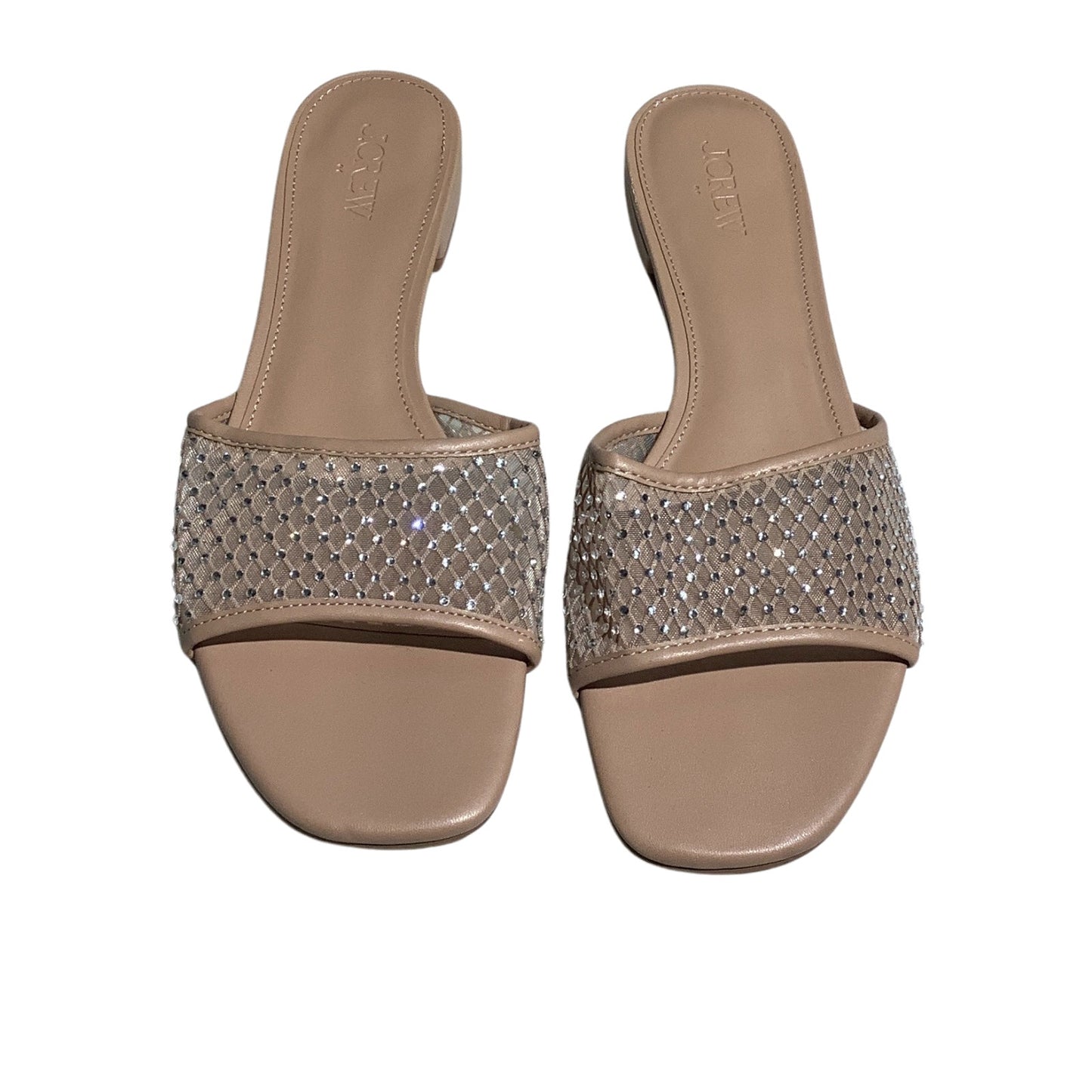 J.Crew Brynn Rhinestone Slide Sandals Women’s Size 10 — Dressy, Chic, Minimalist