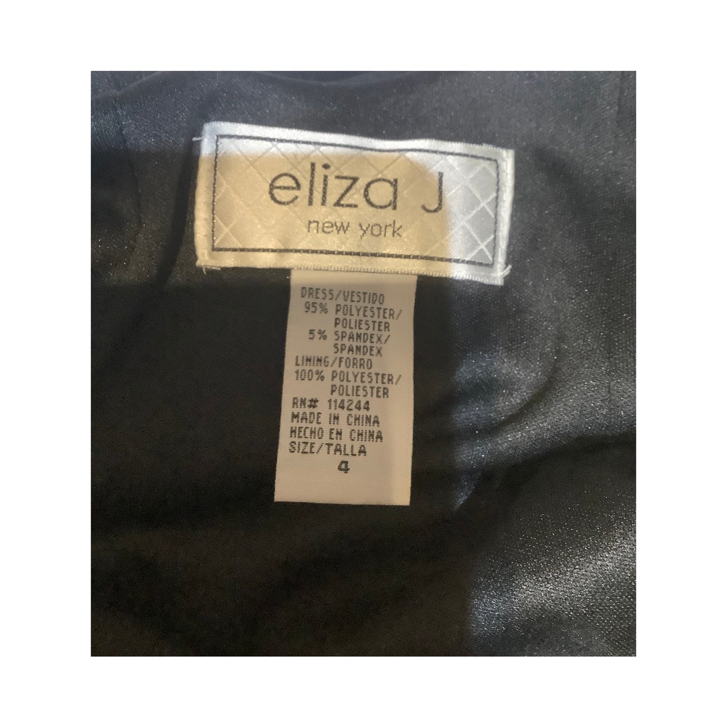 Eliza J Solid Black Casual Dress - Size 4 - Office Formal Chic Elegant Versatile