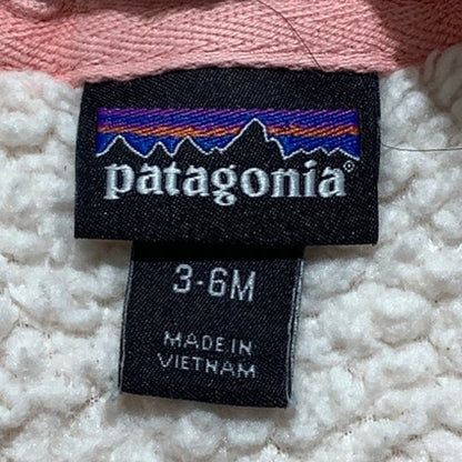 Patagonia Baby Furry Friends Fleece Hoodie 3–6 Months — Zip-Up, Cozy, Worn Wear