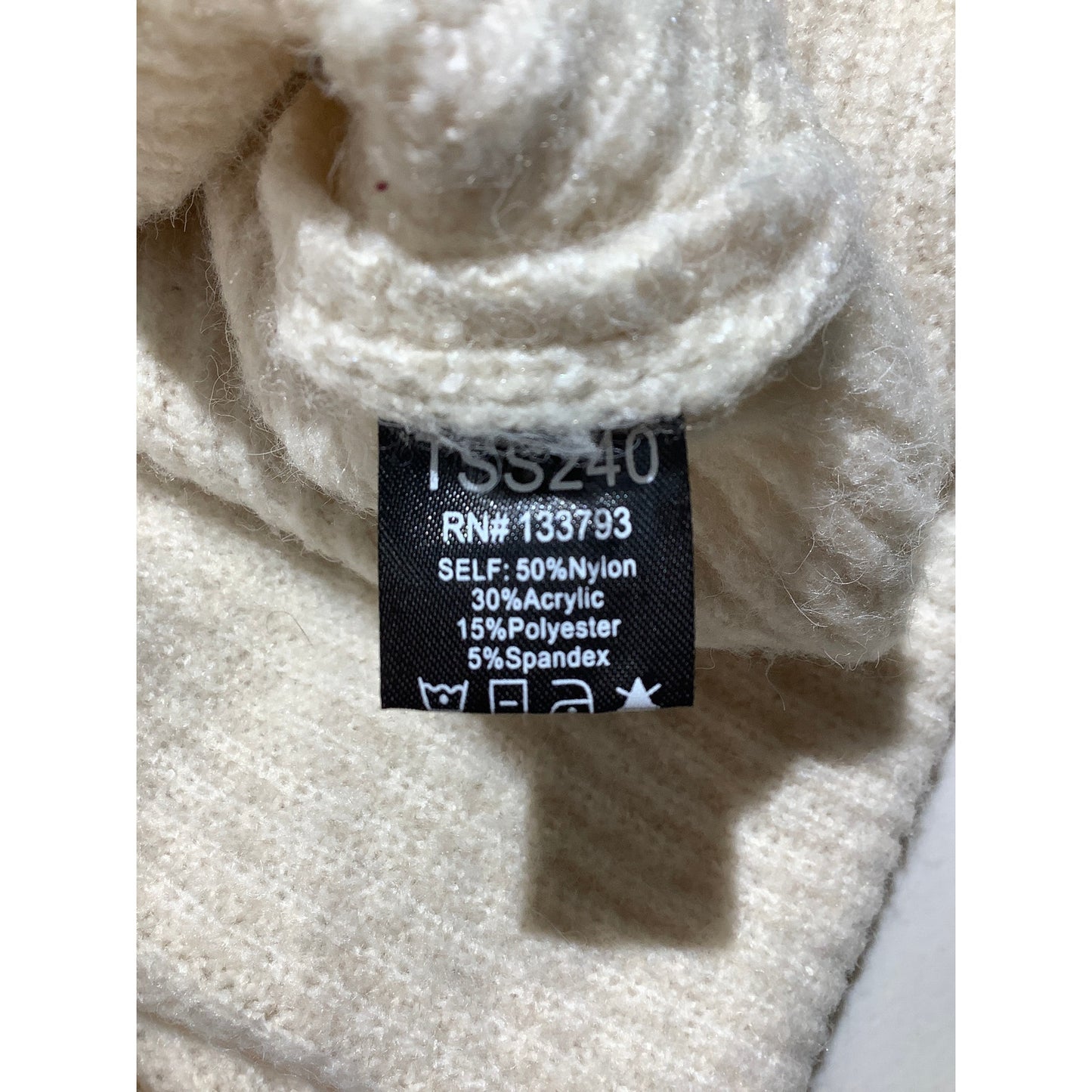 POL Ivory & Blue Colorblock Hoodie Women’s Size S/M — Cozy, Casual, Oversized