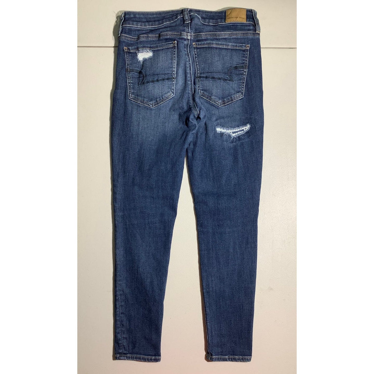 American Eagle Women's 6 Short Dark Blue Jegging Stretch Jeans