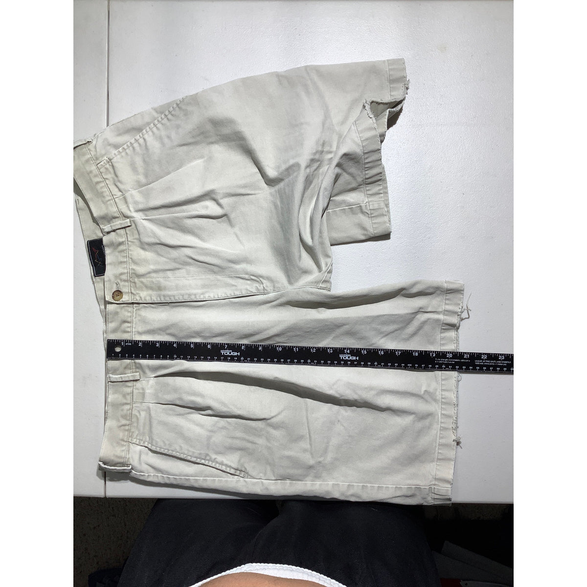 Greg Norman Men’s 42W Light Khaki 100% Cotton Golf Shorts —Casual, Chino, Preppy