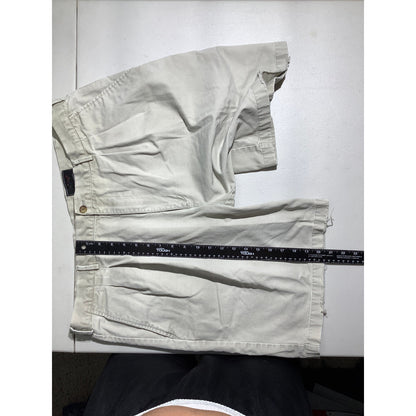 Greg Norman Men’s 42W Light Khaki 100% Cotton Golf Shorts —Casual, Chino, Preppy