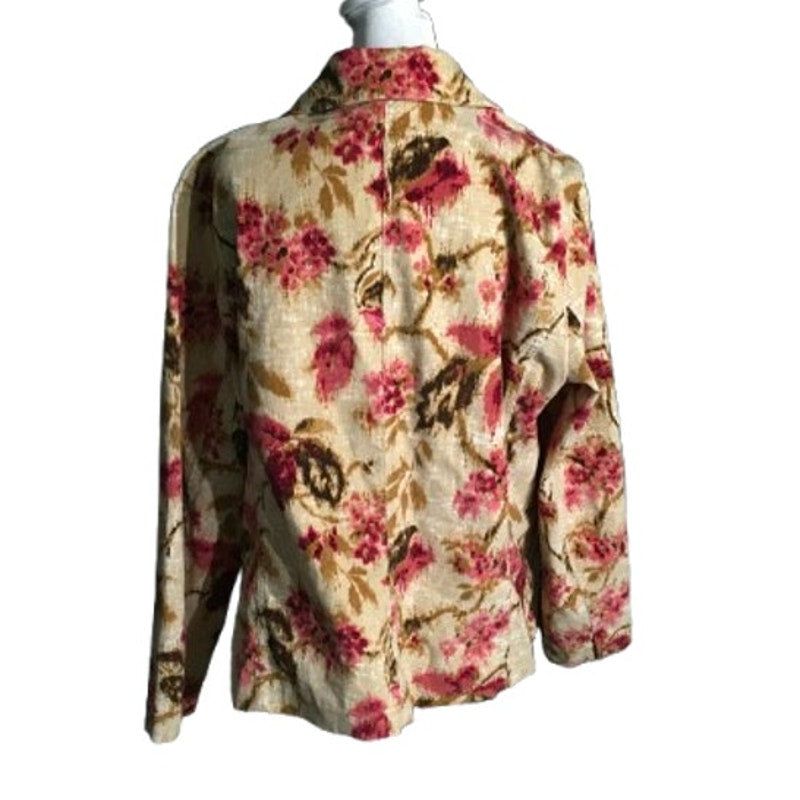 J. Jill Floral Blazer Jacket Size XL - Cottagecore, Artsy, Feminine