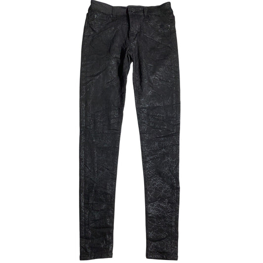 Celebrity Pink Black Metallic Skinny Jeans Size 1/25 – Sleek, Modern, Statement